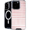 Pink and White Stripes iPhone 16 Pro MagSafe Case